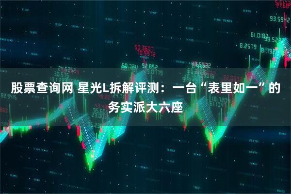股票查询网 星光L拆解评测：一台“表里如一”的务实派大六座