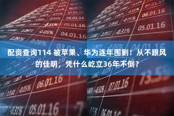 配资查询114 被苹果、华为连年围剿！从不跟风的佳明，凭什么屹立36年不倒？